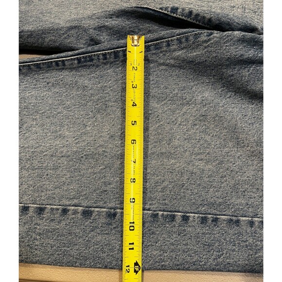 Just Black Barrel Jeans Wide Leg Twist Medium Denim Womens Size 31 - Picture 11 of 14